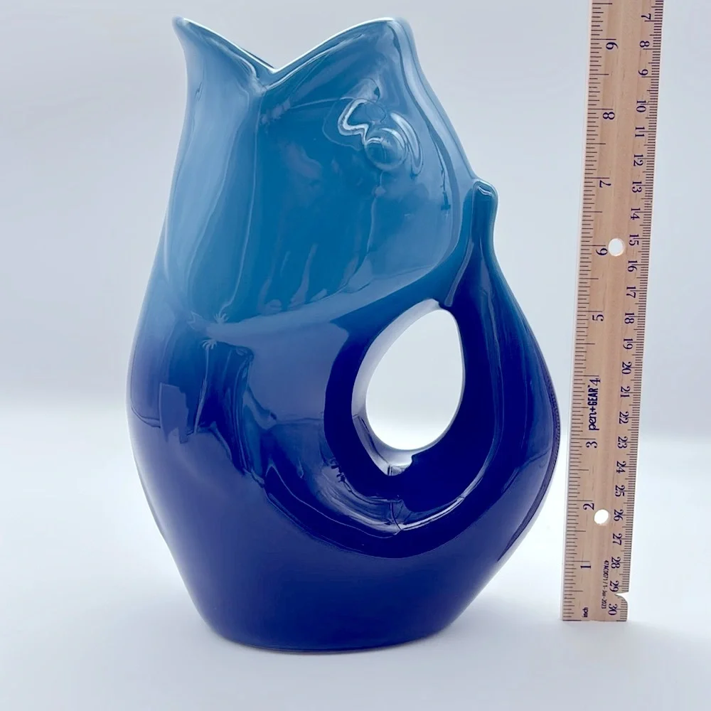 Large Ombré Cobalt GurglePot